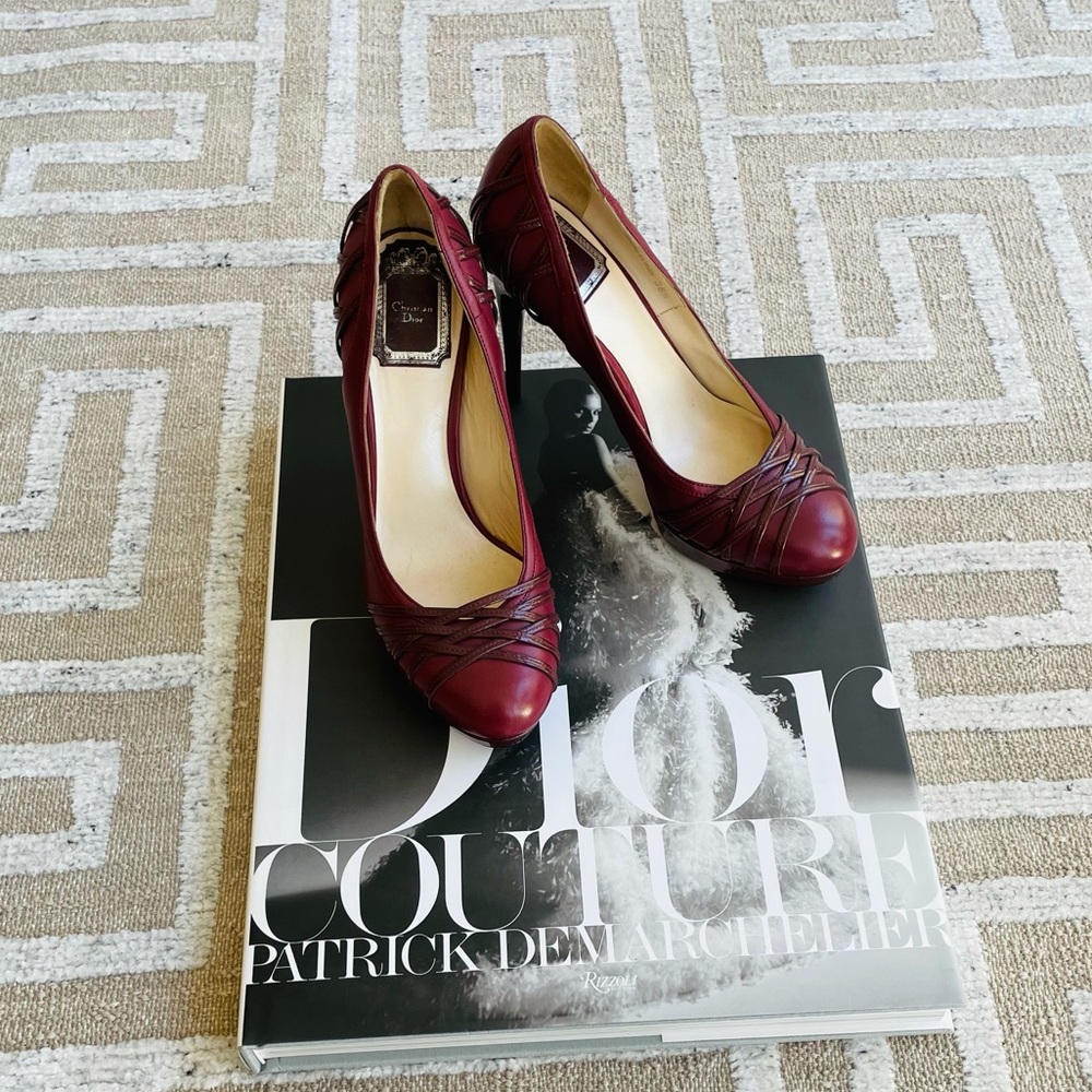 Dior Lattice Platform Heels